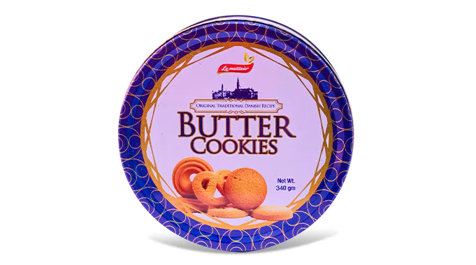 Round Butter Cookie Tins