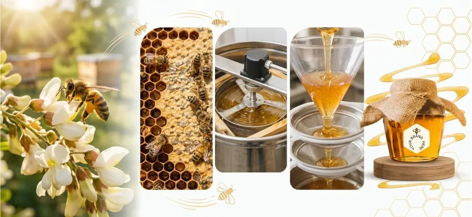 The Sweet Journey: How Honey is Produced from Hive to Jar
